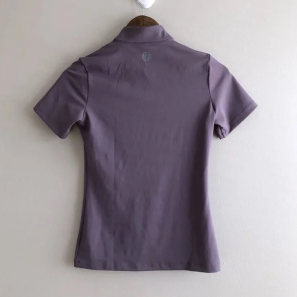 TKEQ Quinn Essential Horse Show Competition Stretchy Short Sleeve Shirt Purple - Picture 7 of 11